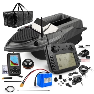 Łódka Zanętowa iUni V080, GPS, Lokalizator Ryb, Torba transportowa, 20000mAh, 800m, 15km/h, Zdalne sterowanie 2.4GHz