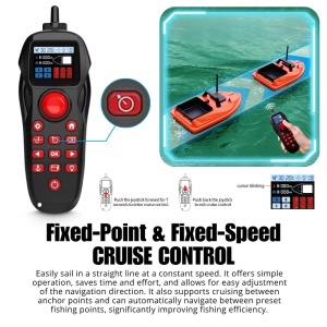 Łódka Zanętowa iUni V805 GPS, 18000 mAh, 1,5 kg, 500 m, 15 km/h - Img 11