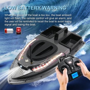 Łódka Zanętowa iUni V900, GPS, 2 Pojemnikami, Pojemność 1.5 kg, 500m, 12000mAh, 6km/h, Zdalne sterowanie 2.4GHz - Img 10