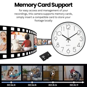 Mała kamera iUni W31, Wi-Fi, Full HD, Podgląd na żywo w telefonie, Gniazdo na Kartę microSD - Img 4