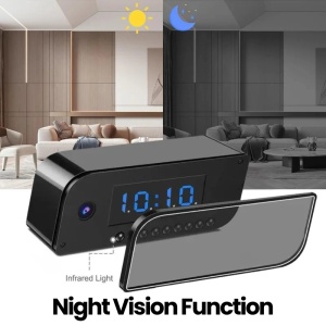 Mini Camera Ceas Birou iUni IP99, Full HD, 32GB, 150°, Vedere Nocturna, Vizualizare Live pe telefon - Img 4