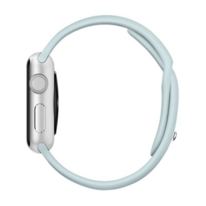 Pasek iUni kompatybilny z Apple Watch Ultra/SE/8/7/6/5/5/4/3/2/1, 44 mm, silikonowy, turkusowy - Img 5