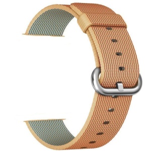 Pasek iUni kompatybilny z Apple Watch Ultra/SE/8/7/6/5/5/4/4/3/2/1, 42 mm, nylonowy, tkany, złoty/czerwony - Img 4