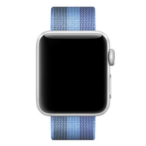 Pasek iUni kompatybilny z Apple Watch Ultra/SE/8/7/6/5/5/4/4/3/2/1, 42 mm, nylonowy, tkany, niebieski - Img 2