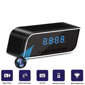 Zegar Szpiegowski z kamerą Wi-Fi iUni IP99, Full HD, 150 stopni, noktowizor, czujnik ruchu, P2P - Img 10
