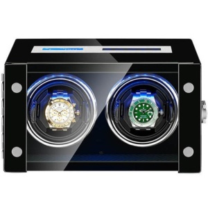 Automatyczna nakręcarka do zegarków iUni, Luxury Watch Winder 2, ekran dotykowy, czarna - Img 1