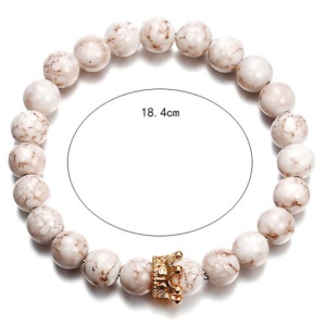 Bransoletka do jogi unisex, iUni B2 Cream, damska - Img 4