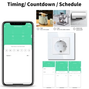 Inteligentne gniazdo iUni SS1, WiFi, 16A, monitorowanie zasilania, Smart Life / Tuya APP, kompatybilne z Alexa / Google Assistant - Img 4