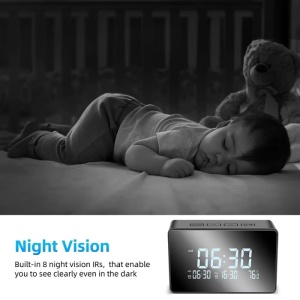 iUni IP61, Wi-Fi, 32 GB, Full HD, noktowizor, termometr wewnętrzny - Img 6