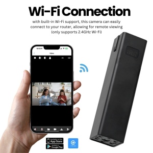 iUni W25 Mała kamera Wi-Fi, Full HD, 8GB, 3600mAh, noktowizor - Img 3