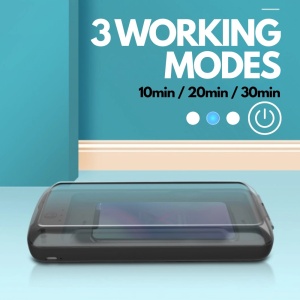 Ładowarka bezprzewodowa Fast Charge 10 W z funkcją czyszczenia UV-C iUni X17 - Img 3