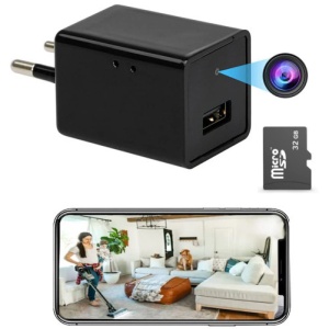 Ładowarka do kamery szpiegowskiej iUni IP24 WiFi, widok 4K, zasilanie ciągłe, P2P - Img 3