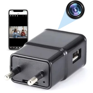 Ładowarka do mini kamery USB iUni IP1000, Wi-Fi, Full HD, obsługa kart MicroSD, podgląd na żywo w telefonie - Img 1