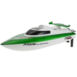 Łódka z pilotem i 2 bateriami iUni FT009i Top Speed Racing Flipped Flipped Boat, zielony - Img 11