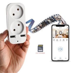 Mini Camera Adaptor dublu iUni AD1, Wi-Fi, Full HD, Vizualizare Live pe telefon, Slot card MicroSD - Img 5