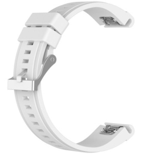 Pasek do zegarka Smartwatch Garmin Fenix 7X / 6X / 5X Plus / 5X / 5X / 3 HR / 3, 26 mm Silikonowy iUni iUni Biały - Img 3