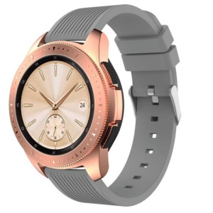 Pasek do zegarka Smartwatch Samsung Galaxy Watch 4, Watch 4 Classic, Gear S2, iUni 20 mm Silicon Sport 20 mm Silicon Grey Grey - Img 3