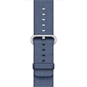 Pasek iUni kompatybilny z Apple Watch Ultra/SE/8/7/6/5/5/4/4/3/2/1, 38 mm, nylonowy, tkany pasek, Midnight Blue - Img 2