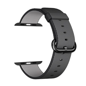 Pasek iUni kompatybilny z Apple Watch Ultra/SE/8/7/6/5/5/4/4/3/2/1, 40 mm, nylonowy, tkany, elektryczny szary - Img 3