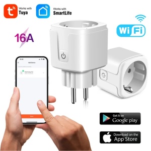 Inteligentne gniazdo iUni PS1, 16A, WiFi, monitorowanie zużycia, Smart Life / Tuya APP, kompatybilne z Alexa/Google Assistant - Img 2