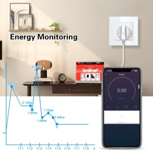 Inteligentne gniazdo iUni SS1, WiFi, 16A, monitorowanie zasilania, Smart Life / Tuya APP, kompatybilne z Alexa / Google Assistant - Img 5