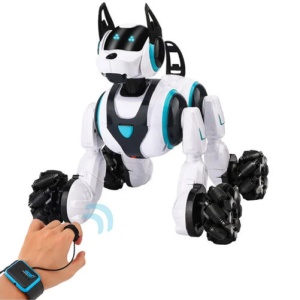 iUni 800A Inteligentny robot sterowany gestami i pilotem, obrót 360°, biały - Img 6