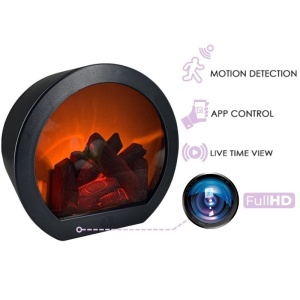 iUni TH-798 Mini kamera szpiegowska do kominka elektrycznego iUni TH-798, Wi-Fi, 8 GB, Full HD, wykrywanie ruchu - Img 3