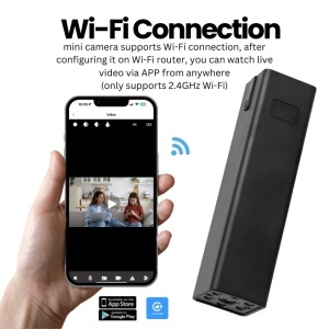 iUni W25 Mała kamera Wi-Fi, Full HD, 3600mAh, noktowizor, Slot na kartę microSD - Img 3