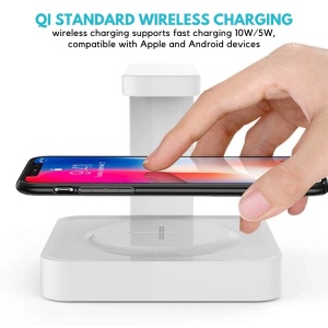 Ładowarka bezprzewodowa Fast Charge 10 W z funkcją czyszczenia UV-C iUni X15 - Img 3