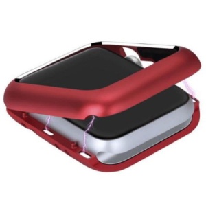 Magnetyczne etui ochronne iUni do Apple Watch 1/2/3/4/5/6, 42 mm, czerwone - Img 2