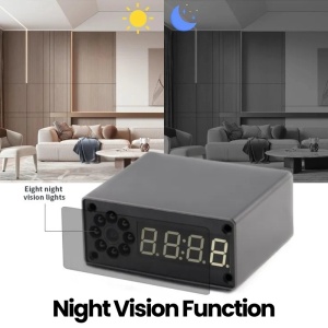 Mini Camera Ceas Birou iUni IP33, Full HD, 150°, Vedere Nocturna, Vizualizare Live pe telefon - Img 4
