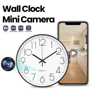 Mini Camera Ceas Perete iUni W31, Wi-Fi, 16GB, Full HD, Vizualizare Live pe telefon - Img 2