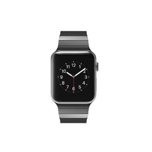 Pasek iUni kompatybilny z Apple Watch Ultra/SE/8/7/6/5/5/4/3/2/1, 38 mm, bransoleta z ogniwami, stal nierdzewna, czarny - Img 8