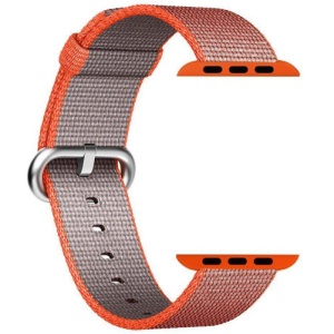 Pasek iUni kompatybilny z Apple Watch Ultra/SE/8/7/6/5/5/4/4/3/2/1, 40 mm, nylonowy, tkany pasek, czerwony aksamitny - Img 2
