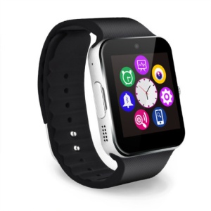 Smartwatch z telefonem iUni GT08, Bluetooth, aparat 1,3 MP, odporny na zarysowania ekran LCD, srebrny - Img 5