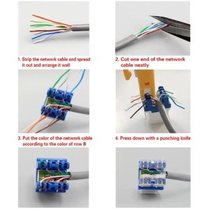 Gniazdo internetowe RJ45, Cat6, bezpieczna szklana ramka, iUni SD - Img 6