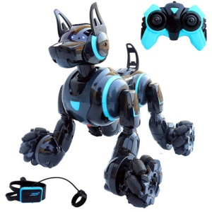 iUni 800A Inteligentny robot sterowany gestami i pilotem, obrót 360°, czarny - Img 4