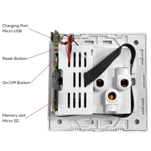 iUni PR2 Mała Kamera, Gniazdo Uniwersalne, Wi-Fi, Full HD, 32GB, 2 USB-A - Img 8