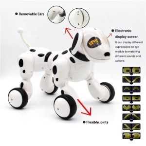iUni Smart-Dog interaktywny mówiący robot szczeniak, zdalne sterowanie, biały - Img 6
