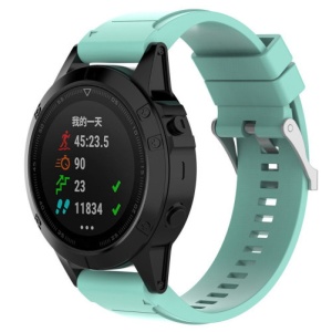 Pasek do zegarka Smartwatch Garmin Fenix 7 / 6 / 5 Plus / 5, 22 mm Silikonowy iUni iUni Jasnoniebieski - Img 2
