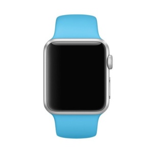 Pasek iUni kompatybilny z Apple Watch Ultra/SE/8/7/6/5/5/4/3/2/1, 40 mm, silikonowy, niebieski - Img 3