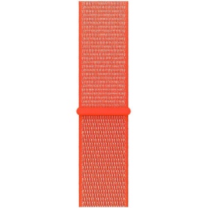 Pasek iUni kompatybilny z Apple Watch Ultra/SE/8/7/6/5/5/4/3/2/1, 42 mm, nylonowy sportowy, tkany pasek, pomarańczowy elektryczny - Img 3