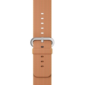 Pasek iUni kompatybilny z Apple Watch Ultra/SE/8/7/6/5/5/4/4/3/2/1, 44 mm, nylonowy, tkany, złoty/czerwony - Img 3