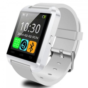 Smartwatch iUni U8+, BT, 1,44-calowy wyświetlacz LCD, powiadomienia, biały - Img 3