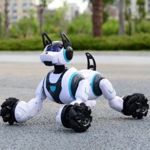 iUni 800A Inteligentny robot sterowany gestami i pilotem, obrót 360°, biały - Img 8