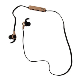 iUni CB41 Bezprzewodowy sportowy zestaw słuchawkowy Bluetooth, zestaw głośnomówiący, mikrofon, regulacja głośności, magnes, złoty - Img 2