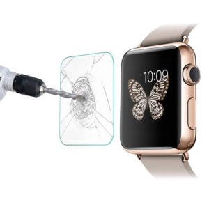 iUni Pokrowiec ochronny na Apple Watch Smartwatch 38 mm ze szkłem hartowanym 3D, czarny - Img 3