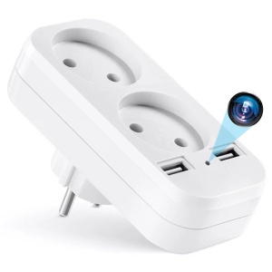Kamera szpiegowska iUni AD1 z podwójnym adapterem, Wi-Fi, Full HD, czujnik ruchu - Img 1