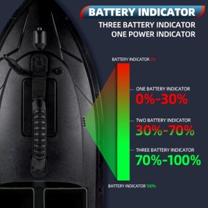 Łódka Zanętowa iUni FB01, 12000mAh, 2 Pojemnikami, Pojemność 1.5 kg, 200m, Zdalne sterowanie 2.4GHz - Img 6
