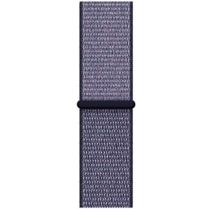 Pasek do zegarka iUni kompatybilny z Apple Watch Ultra/SE/8/7/6/5/5/4/4/3/2/1, 38 mm, nylonowy, sportowy, tkany pasek, Midnight Blue - Img 2